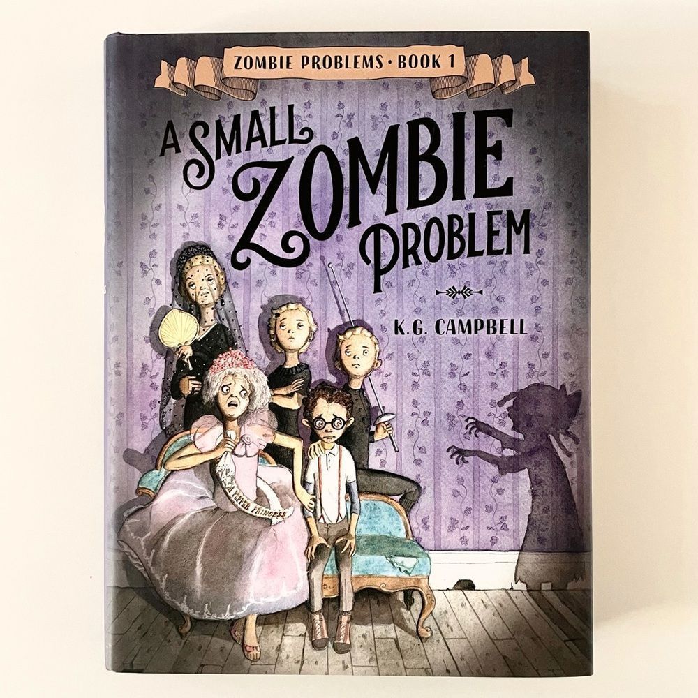 BOOK, A Small Zombie Problem, by KG Campbell, Young Readers, Humor, Zomb…